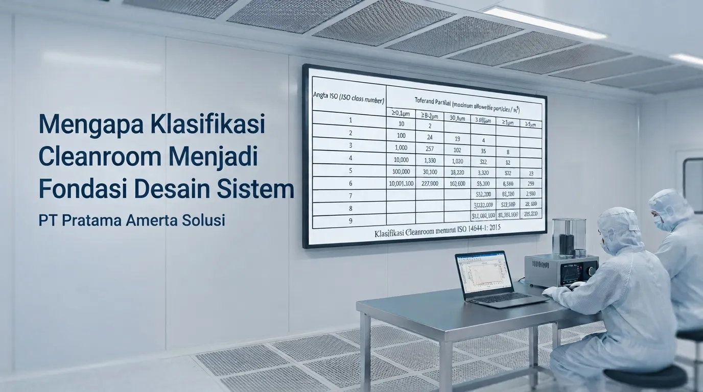 Mengapa Klasifikasi Cleanroom Menjadi Fondasi Seluruh Desain Sistem