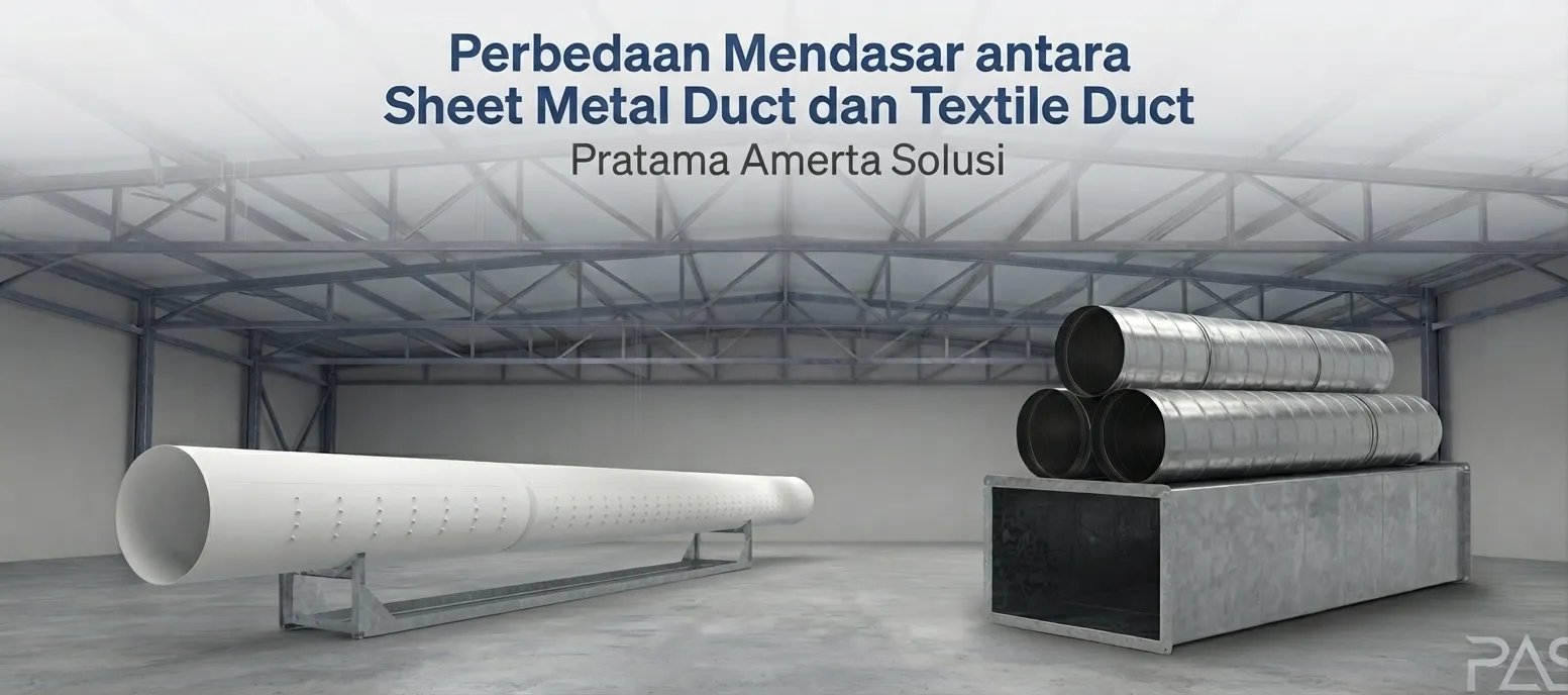 Perbedaan Mendasar antara Sheet Metal Duct dan Textile Duct